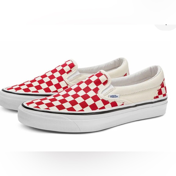 Vans Red Checkered Slip On UNISEX - Picture 1 of 9